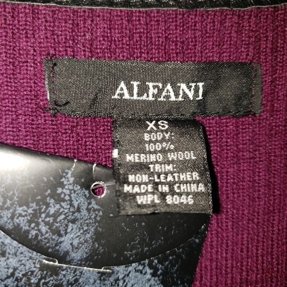 NWT ALFANI ZIPPER FRONT BLAZER - Picture 5 of 7